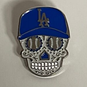 LA Dodgers Sugar Skull Hat Pin Pins Streetwear Hats Bag Baseball Fitted New Era